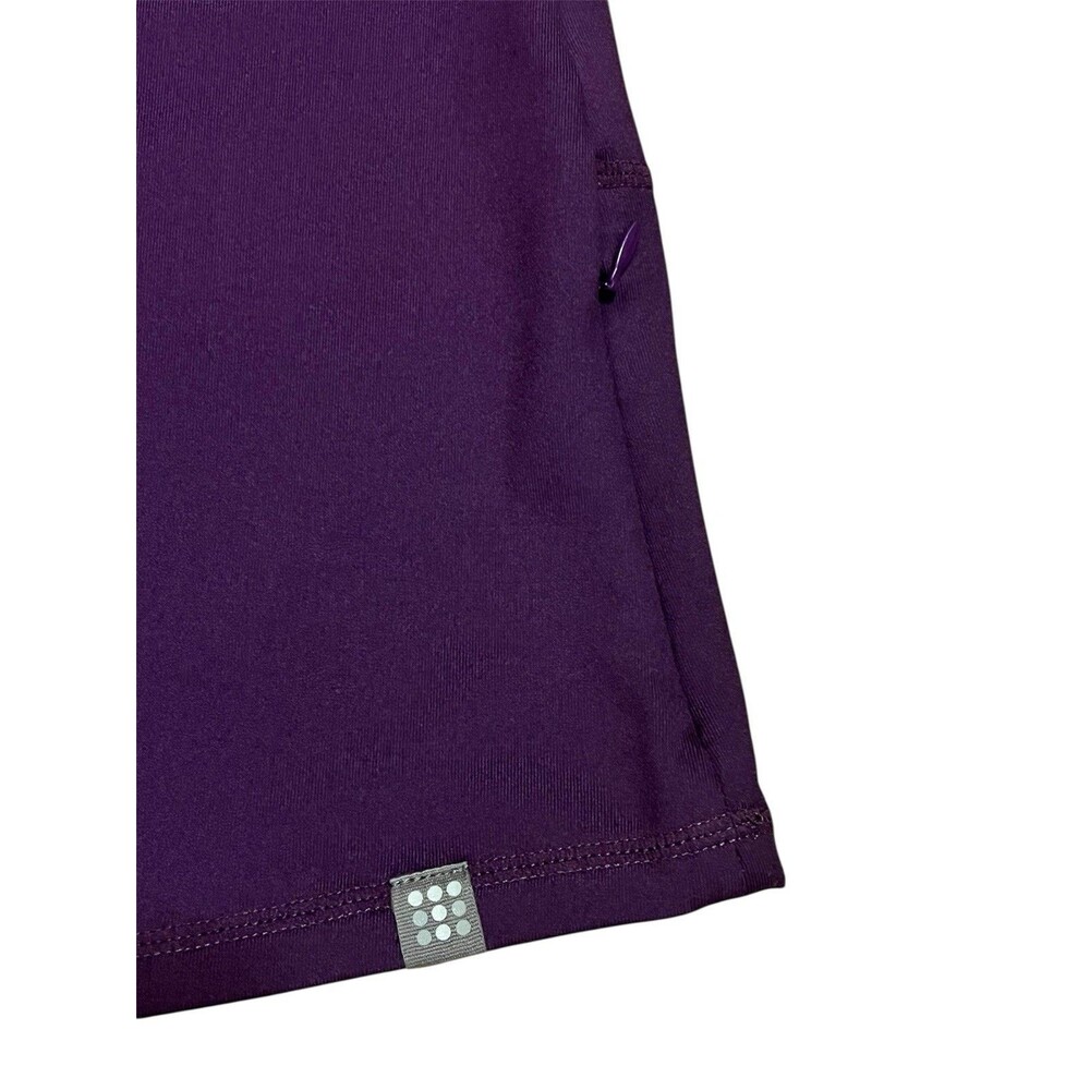 TITLE NINE Purple Wildflower Strappy Dream Dress Shelf Bra Athletic Active Small - Picture 3 of 6